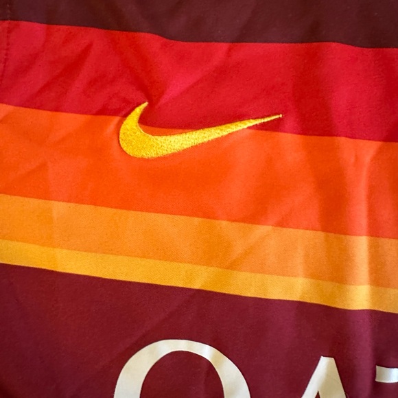 Roma Nike Dri Fit Maroon and Orange Jersey XL - Picture 5 of 15